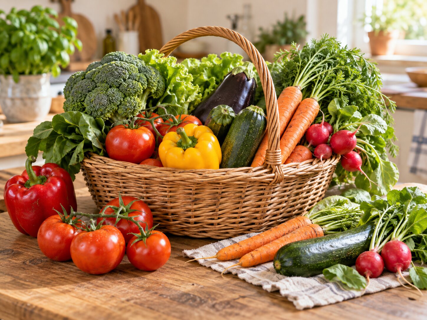 Verdure fresche e colorate